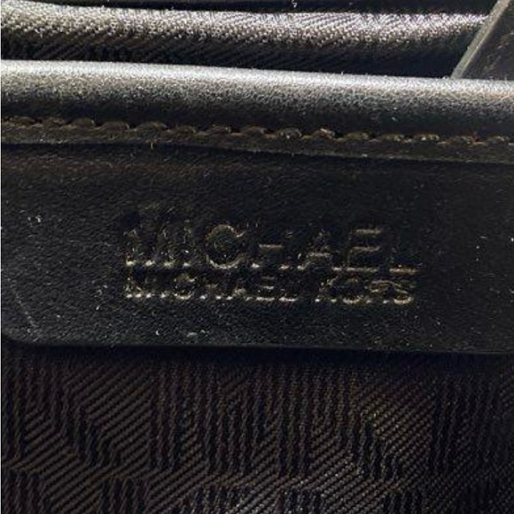 Michael Kors Black Textured Satchel - Picture 5 of 6